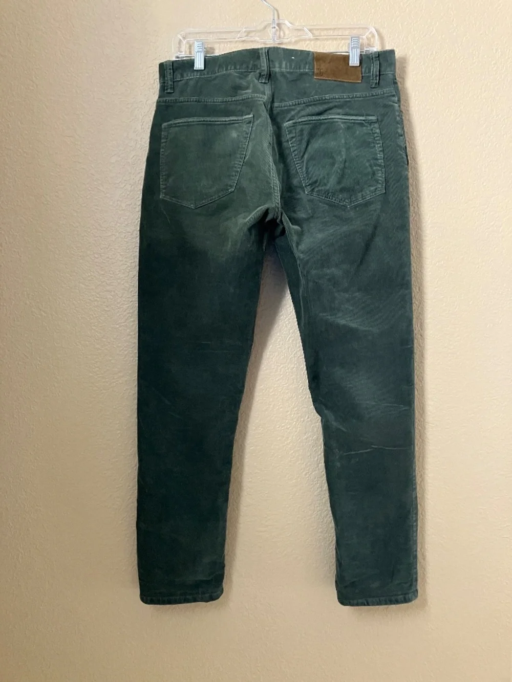 Todd Snyder Stretch 5 Pocket Corduroy Pants Size 31 x 29 Slim Fit Olive Green